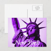 New Yorker Postkartenstatue Postkarte (Vorne/Hinten)