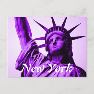 New Yorker Postkartenstatue Postkarte