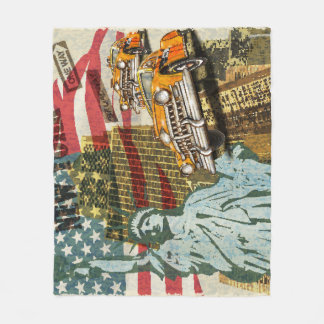 New Yorker Reiseplakat. Fleecedecke