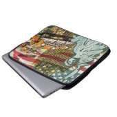 New Yorker Reiseplakat. Laptopschutzhülle (Vorne Knopf)