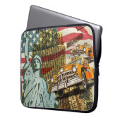 New Yorker Reiseplakat. Laptopschutzhülle (Vorderseite Links)