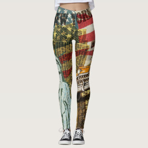 New Yorker Reiseplakat. Leggings