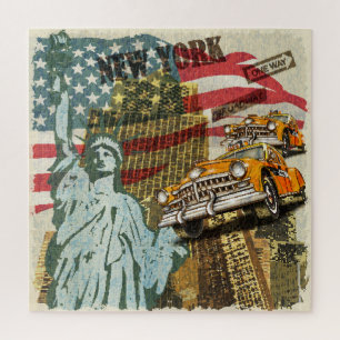 New Yorker Reiseplakat. Puzzle