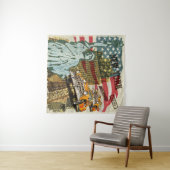 New Yorker Reiseplakat. Wandteppich (Beispiel (Horizontal))