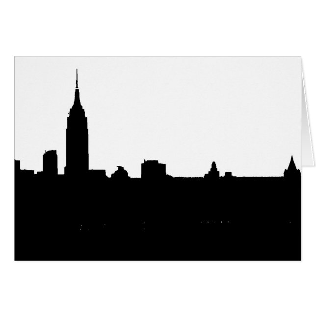 New Yorker Silhouette Black & White (Vorderseite (Horizontal))