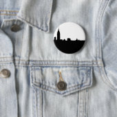New Yorker Silhouette Black & White Button (Beispiel)