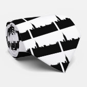 New Yorker Silhouette Black & White Krawatte (Gerollt)