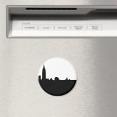 New Yorker Silhouette Black & White Magnet (In Situ (Geschirrspüler))
