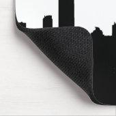 New Yorker Silhouette Black & White Mousepad (Ecke)