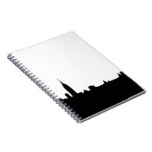 New Yorker Silhouette Black & White Notizblock (Rechte Seite)