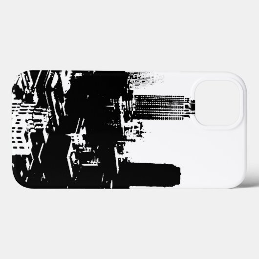 New Yorker Silhouette Case-Mate iPhone Hülle (Rückseite (Horizontal))