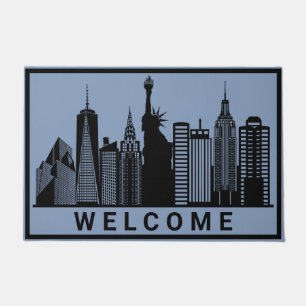 New Yorker Silhouette Fußmatte