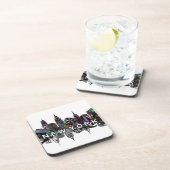 New Yorker Skyline für Graffiti Beverage Coaster Getränkeuntersetzer (Rechte Seite)