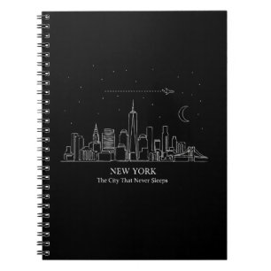 New Yorker Skyline Minimalistisch "Die Stadt die Notizblock
