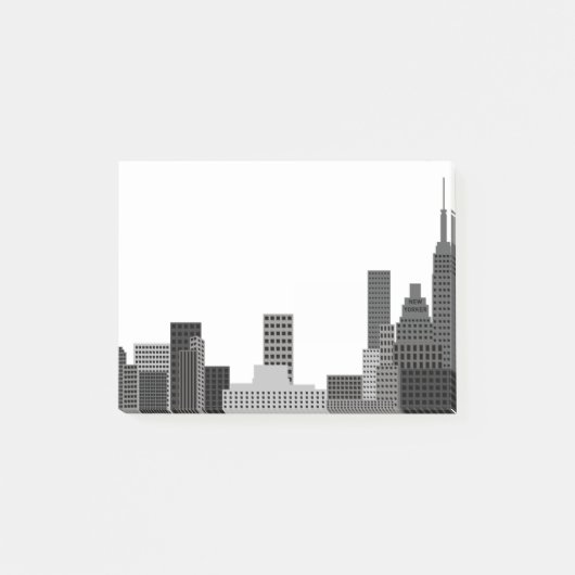 New Yorker Skyline Post-it Klebezettel (Vorderseite)