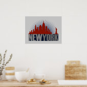 New Yorker Skyline Poster (Küche)
