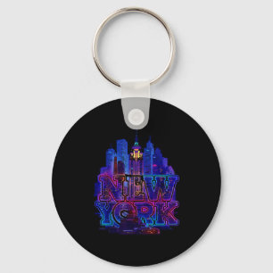 New Yorker Skyline Punk Grunge Vintage Retro Schlüsselanhänger