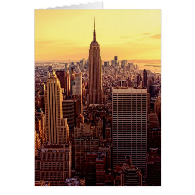 New Yorker Skyline-Stadt mit dem Empire State (Vorne)