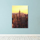 New Yorker Skyline-Stadt mit dem Empire State Leinwanddruck (Insitu (Holzboden))