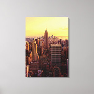 New Yorker Skyline-Stadt mit dem Empire State Leinwanddruck