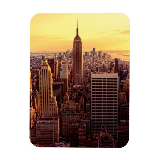 New Yorker Skyline-Stadt mit dem Empire State Magnet (Vertikal)