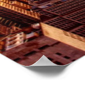 New Yorker Skyline-Stadt mit dem Empire State Poster (Ecke)