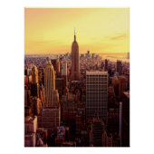 New Yorker Skyline-Stadt mit dem Empire State Poster (Vorderseite)