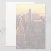 New Yorker Skyline-Stadt mit Empire State Briefpapier (Vorne/Hinten)