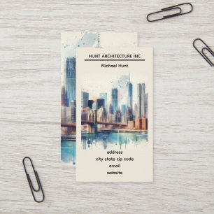 New Yorker Skyline-Vorlage Visitenkarte