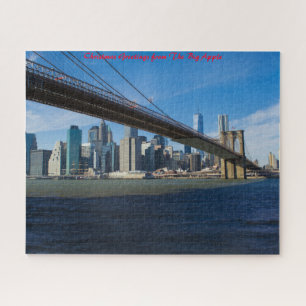 New Yorker Skyline. Weihnachtsgrüße Puzzle