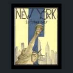 New Yorker Sommer 1937 Art-Deco-Poster Poster<br><div class="desc">New Yorker Sommer 1937 Art-Deco-Poster,  Jugendstil,  Retro-Bilder,  Vintage Werbekampagne,  Retro,  Vintage,  Vintage Illustrationen,  Vintagestore,  Vintage Grafiken,  Plakate New York,  neues York Staunen,  neues York 7. Stadium,  neue York-Stadt,  7. Wunderstadt,  Newyork,  Stadt New York,  Jugendstil</div>