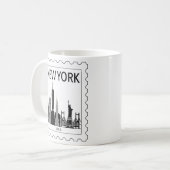 New Yorker Souvenir Kaffeetasse (Vorderseite Links)