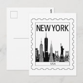 New Yorker Souvenir Postkarte (Vorne/Hinten)