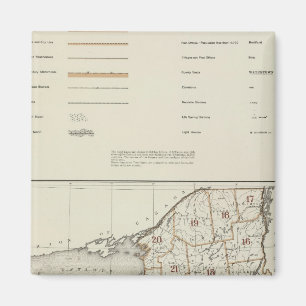 New Yorker Staat-Atlas Magnet