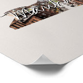 New Yorker Staat Foto-Eingabe und Ortsname Poster (Ecke)