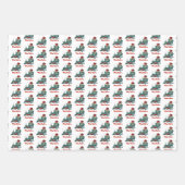 New Yorker Staat Frohe Weihnachts-Benutzerdefinier Geschenkpapier Set (Vorderseite 2)