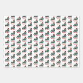 New Yorker Staat Frohe Weihnachts-Benutzerdefinier Geschenkpapier Set (Vorderseite)