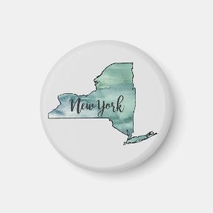 New Yorker Staat Illustration Art Magnet