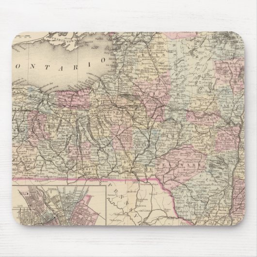 New Yorker Staat Mousepad (Vorne)