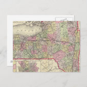 New Yorker Staat Postkarte (Vorne/Hinten)