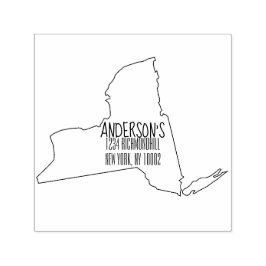 New Yorker Staat Self Inking Rubber Briefmarke Permastempel