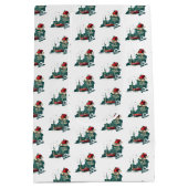 New Yorker Staat Weihnachtssaison Mittlere Geschenktüte (Rückseite)