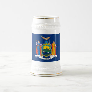New Yorker Staatsflagge Bierglas