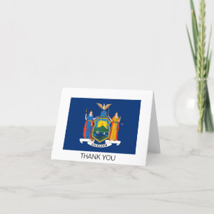 New Yorker Staatsflagge Dankeskarte