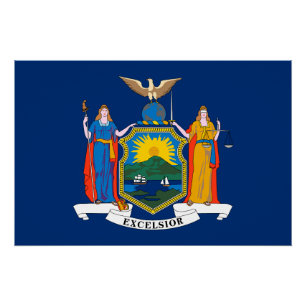 New Yorker Staatsflagge Poster