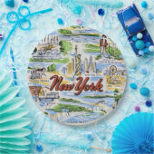 New Yorker Staatsseiten Papierplatten Pappteller (Party)