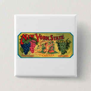 New Yorker Staatstrauben Button