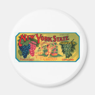 New Yorker Staatstrauben Magnet