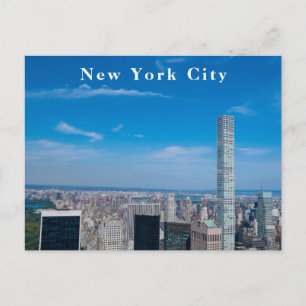 New Yorker Stadtansicht und Central Park aus der L Feiertagspostkarte
