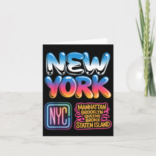 New Yorker Stadtbild Bronx Queens Manhattan Staat Karte